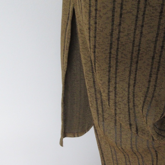 ZARA Trafaluc Dress Small Shift Gold Stripe Loose - Picture 4 of 6